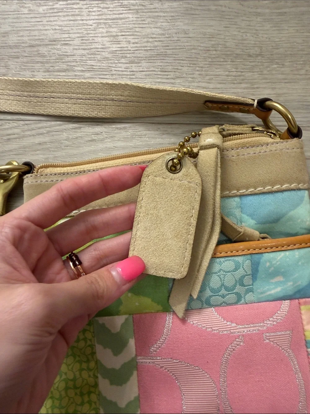 Coach Vintage Pastel Patchwork Crossbody-No. L05Q-465